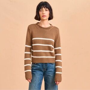 NWOT La Ligne Mini Marina Sweater Tan Cream 3X